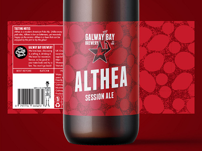 Althea Label Design ale althea beer branding beer label beer label design brewery craft craft beer illustration label label design logo packaging pattern pattern design