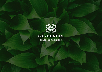 GARDENIUM - Garden Shop logo design floristic flower garden garden shop green lineart logo luxury luxury design luxury logo shop