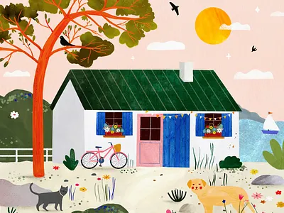 Sea house 🌞 animals house illustration illustration art illustrator kids illustration