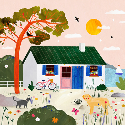 Sea house 🌞 animals house illustration illustration art illustrator kids illustration