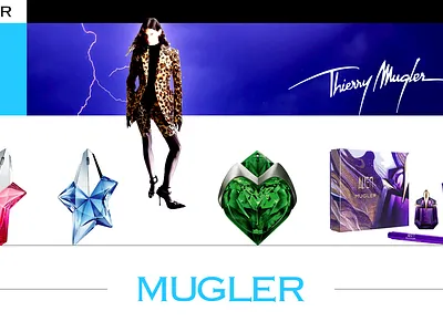 THIERRY MUGLER adobe interactivity ui ux arvers behance branding digital digitaldancingwordsrecords frederic logotype typography ui