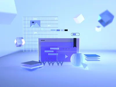 Web illustrations in C4D Octane brand design branding c4d cinema4d design illustration inteface interactive design octane web design website