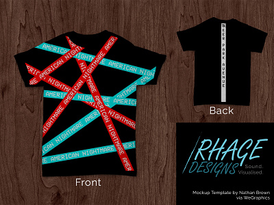 Merch Design for Weekly Warmup band blue design dribbble dribbbleweeklywarmup graphic design merch merch design merchandise merchandise design mockup music photoshop red rock tshirt