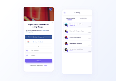 Activity - Mobile App Design activity app design appdesign branding design dribbble homepage design illustration interaction ios iosdesign logodesign notifications typography ui uidesignpatterns ux webdesigner website design websites