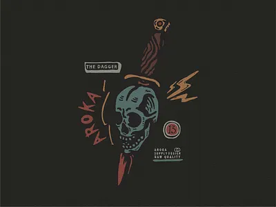 MUERTA badge badgedesign branding design drawing flat graphicdesign illustration illustration design vector