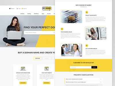 Domain Registration Services WordPress Theme