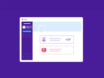 Customise Your Profile banner design clean ui component dashboard illustration profile profile banner profile design profile page ui ui design