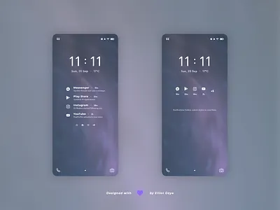 DailyUI #049 - Notifications adobe xd android clean clean design clean ui daily 100 challenge daily ui dailyui iconography lock screen minimalism mobile app design mobile design mobile ui modern design notification notifications ui ux white space