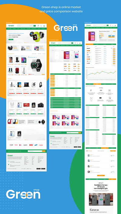 E-Commerce Website For Online Shop and price comparison adobe xd branding comparison design illustration illustrator logo logodesign minimal price product product page typography ui ux vector web website website design