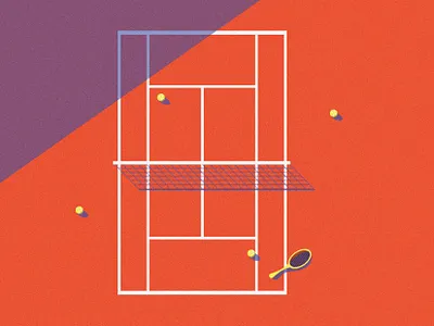 Let's play bright grain grain texture grainy graphic design illustration minimalist shapes simple simplicity sport sports design tennis tennis player vector