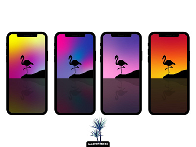 Aesthetic iphone wallpapers aesthetic background cool flamingo flamingos flat gradient minimal minimalism mobile wallpaper wallpaper design wallpapers