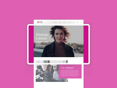 Woman Labour Matters - Website 2d animation aftereffects animation branding design squarespace tablet ui ux uxui website women empowerment