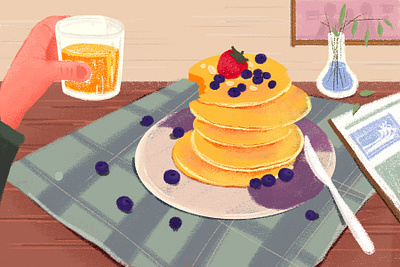 Breakfast on weekdays breakfast design illustration weekdays