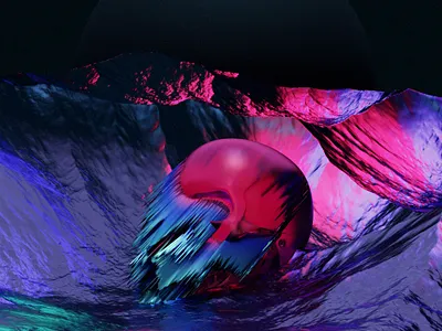 Malformation. 3d art 3d artist album art blender cover art cycles glass music render skull