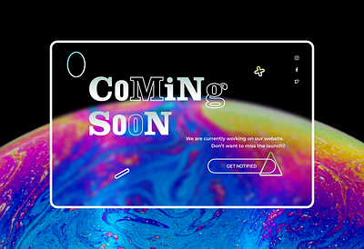 Coming Soon/048 048 coming soon page comingsoon daily 100 challenge dailyuichallenge design notify patterns uidesign under construction