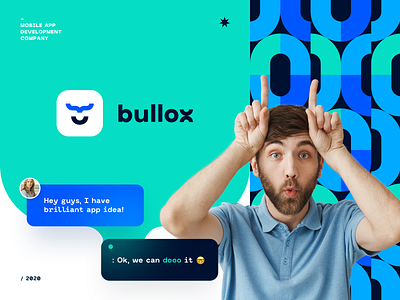 Bullox Development brand identity branding business code coding color colorful development gradient halo halo lab identity logo logotype pattern programming startup