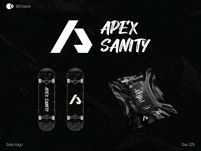 APEX SANITY a logo for sale a monogram brand identity branding brush font design dj logo geometric logo isometric isometric grid logo logo concept logo concepts logo design logo mark logodesign monogram monogram concept s logo for sale s monogram