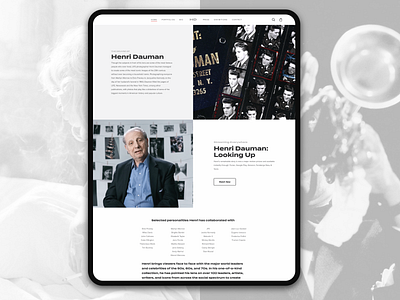Photography site redesign: Henri Dauman css3 design ecommerce photography ui ux wordpress