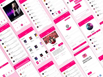 Unique Music app Design adobe xd app icon ios logo mobile music app music app ui music player ui uiux ux