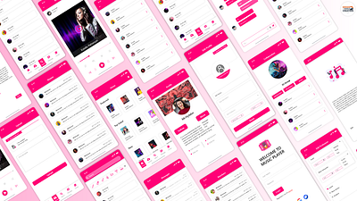 Unique Music app Design adobe xd app icon ios logo mobile music app music app ui music player ui uiux ux