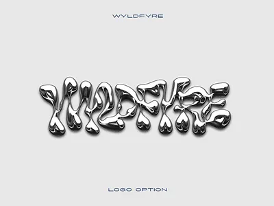 Wyldfyre chrome calligraphy chrome customtype handlettering lettering logo logotype type typemate typography