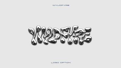 Wyldfyre chrome calligraphy chrome customtype handlettering lettering logo logotype type typemate typography