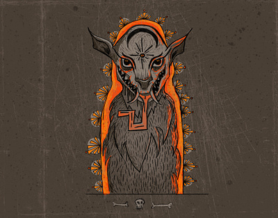 jackal art creepyillustration design illustration illustrator minimal