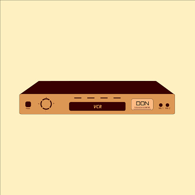 VCR 90s 90s kid illustraion illustration illustration design memory old days player vcr video video player