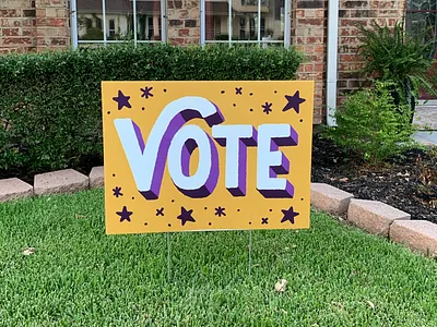 Vote Yard Sign vote yard sign