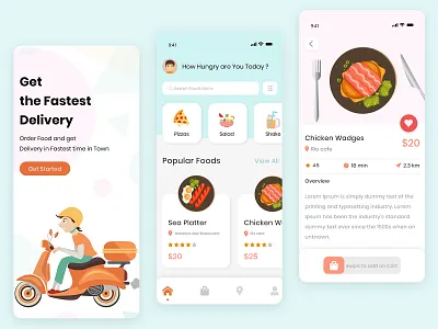 Food delivery delivery delivery app food food and drink illustration portfolio truck ui ui ux ui design vector