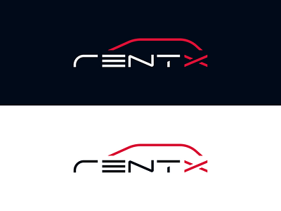 Logo RentX brand brand design branding car car rent logo logodesign logotipo logotype