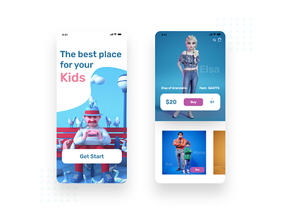 Baby toys store apps design 3d illustration 3d ui app design apple application apps design baby toys branding design design app illustrator interaction mobile apps toys store ui ux vector