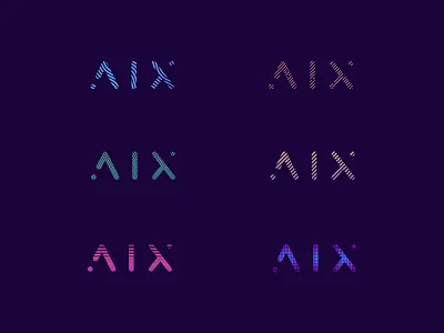 AIX Dynamic logo branding design dynamic dynamic logo icon logo minimal vector