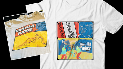 Dribbble Weekly Warmup Graphic Band Tee band tee design dribbble dribbble rebound dribbbleweeklywarmup illustration logo rock say my name vanilla fudge voices in time warmup