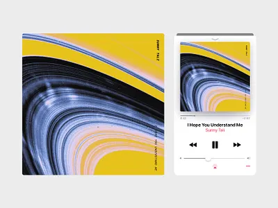 "I Hope You Understand Me" Album Cover album art album cover album cover design artwork design elsalvador music art music player ui