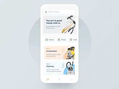 Housing Services App animations app clean design housing ineraction design interaction interactive minimal mobile app services ui ui ux