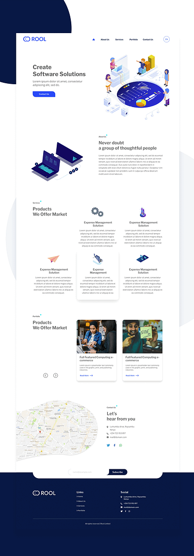 ROOL website concept website design