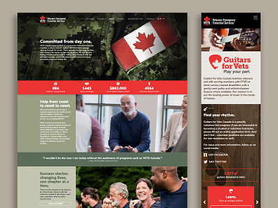 Vets Canada Website armed forces canada canadian military veterans web design