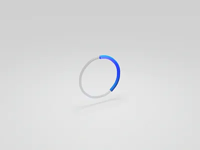 3D Progress Loader augmented reality loader progress ui virtual reality