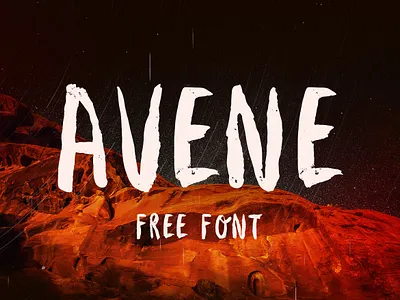 AVENE Free Font brush download download free font font free handwritten script typography