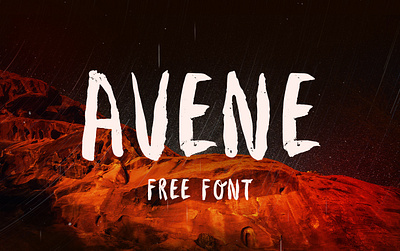 AVENE Free Font brush download download free font font free handwritten script typography