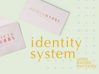 Identity System | Alicia Hobbs Fine Art badge logo branding branding design design graphicdesign identity design identity system logo logo design logo designer pattern primary logo rebrand secondary logo
