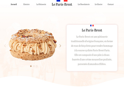 DailyUI 003 dailyui dailyui 003 design iphone landing page landingpage paris brest pastry ui website