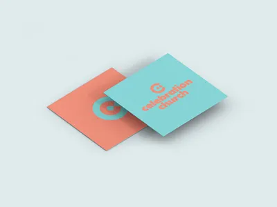 Celebration Business Card 2 brand branding church design icon identity illustrator logo love minimal mockup neon simple type typography vector