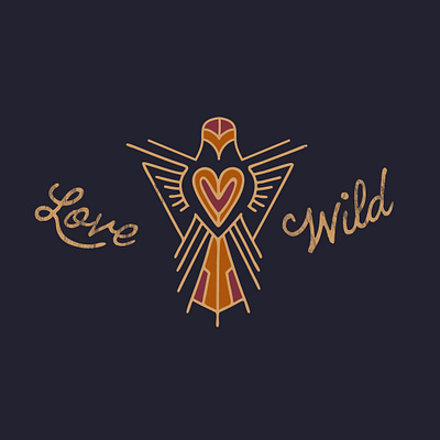 Love Wild bird branding clean high end illustration logo designer logo development logodesign love monoline outdoors vector wild