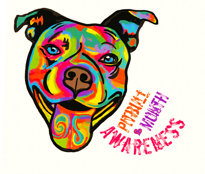 pitbull Awareness animation branding colours design illustration logo vector