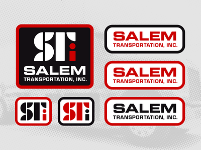 Salem Transportation Alternates adobe behance bold color corporate identity design dribbble flat graphic design illustrator lettermark logo mark monogram patch design simple transportation trucking typography wordmark