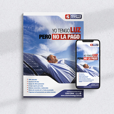 STI Solar Technology ad advertisement advertising brand design brand identity branding diseño gráfico diseño publicitario mexican design newspaper newspaper ad podcast art publicidad solar energy solar panel solar technology webdesign