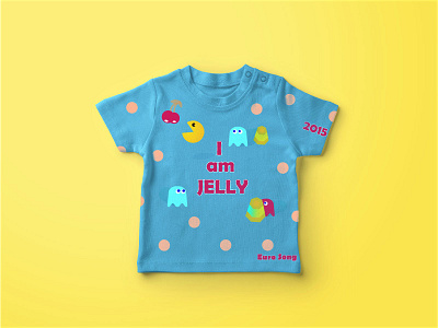 Euro Song 2015 ai branding dribbbleweeklywarmup eurovision graphic tee illustration jelly junior kids art kids illustration mock up mockup music pacman print song t shirt design t shirt mockup vector