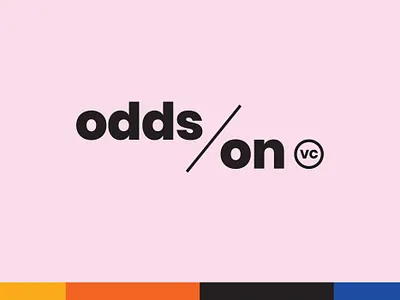 Final mark and primary color palette for Odds On VC  brand identity collateral color hoodzpah logo logo system messaging naming social media start up typogaphy visual identity website